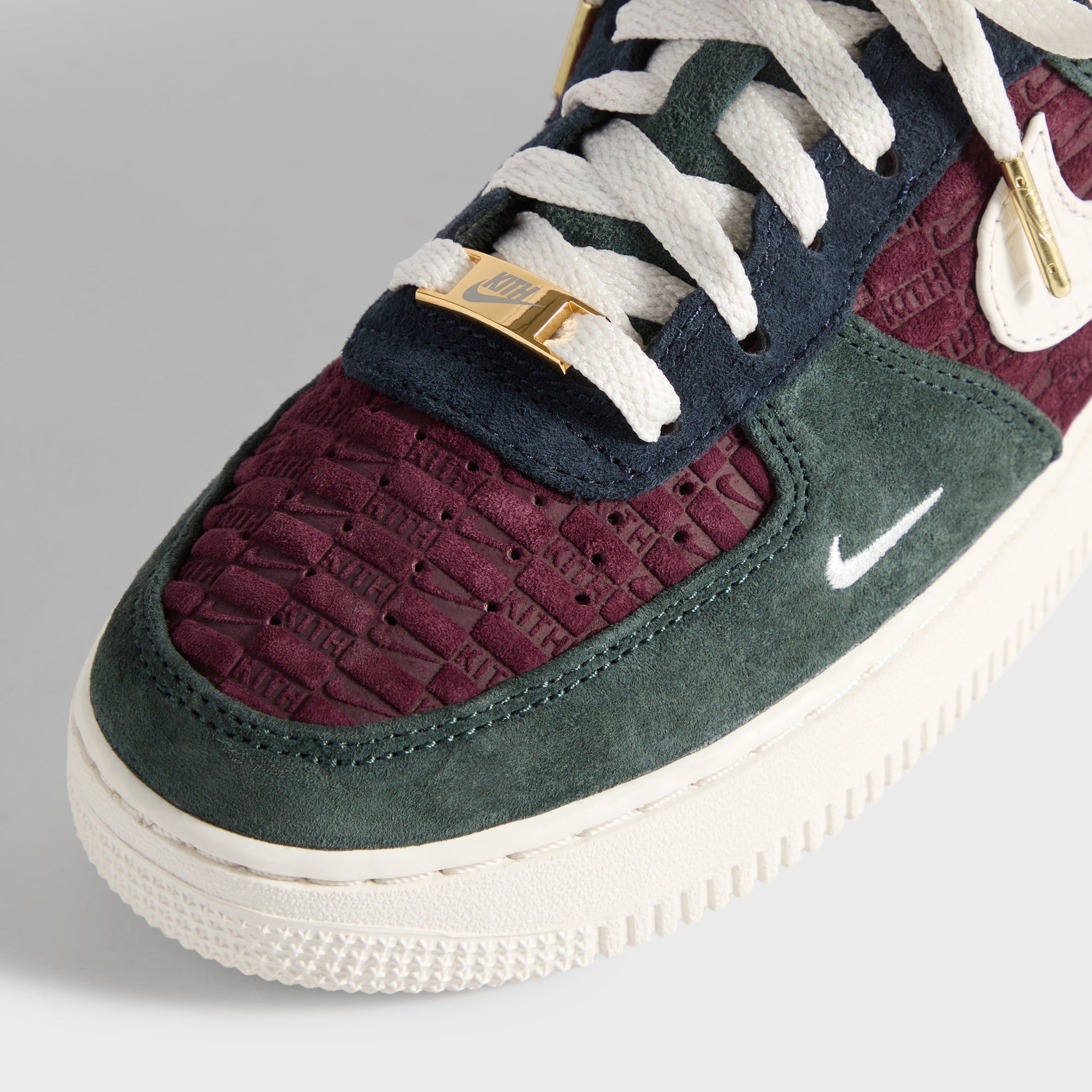 Kith for Nike GS Air Force 1 Low Lace - Night Maroon / Phantom
