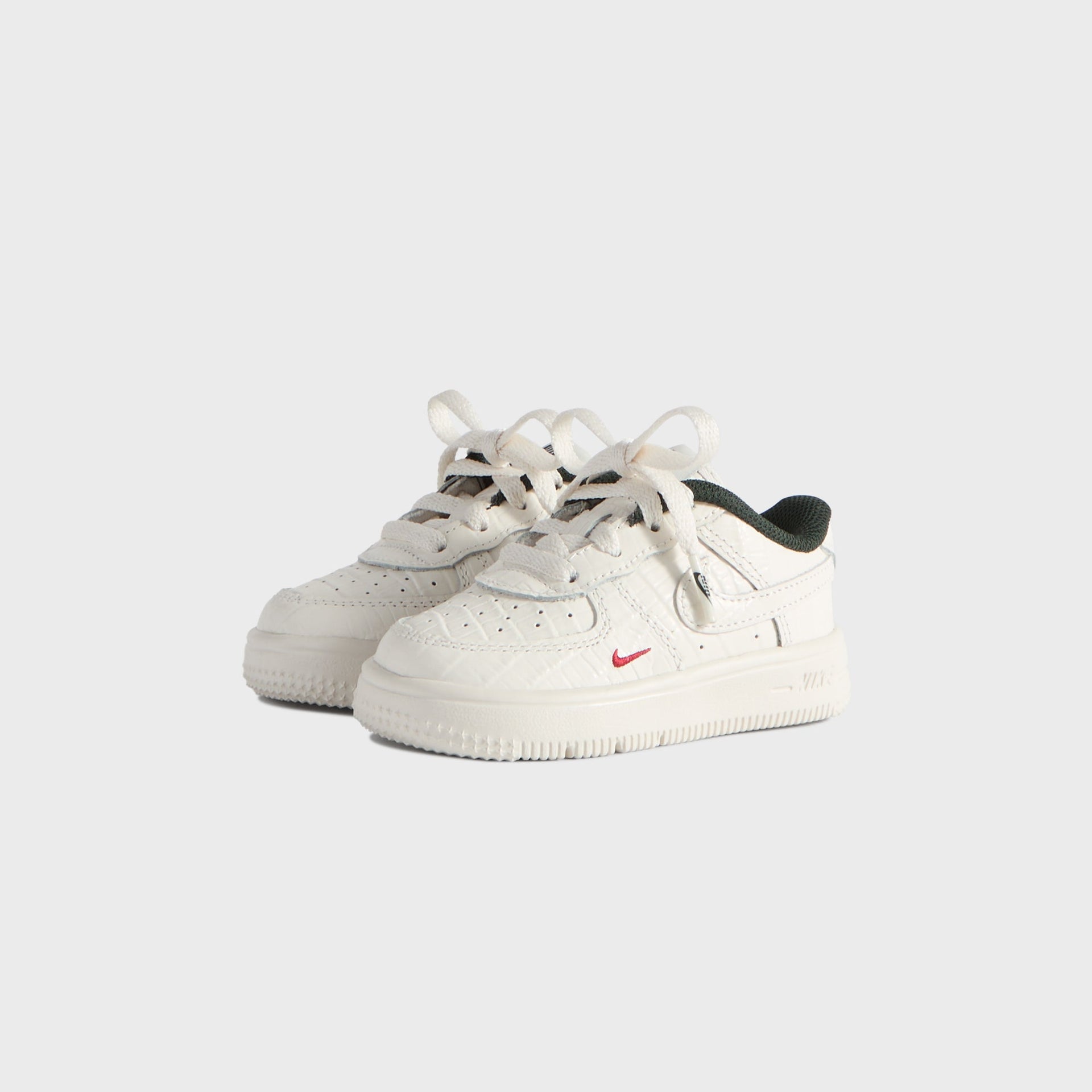 Kith for Nike TD Air Force 1 - Phantom / Black Spruce / Varsity Red