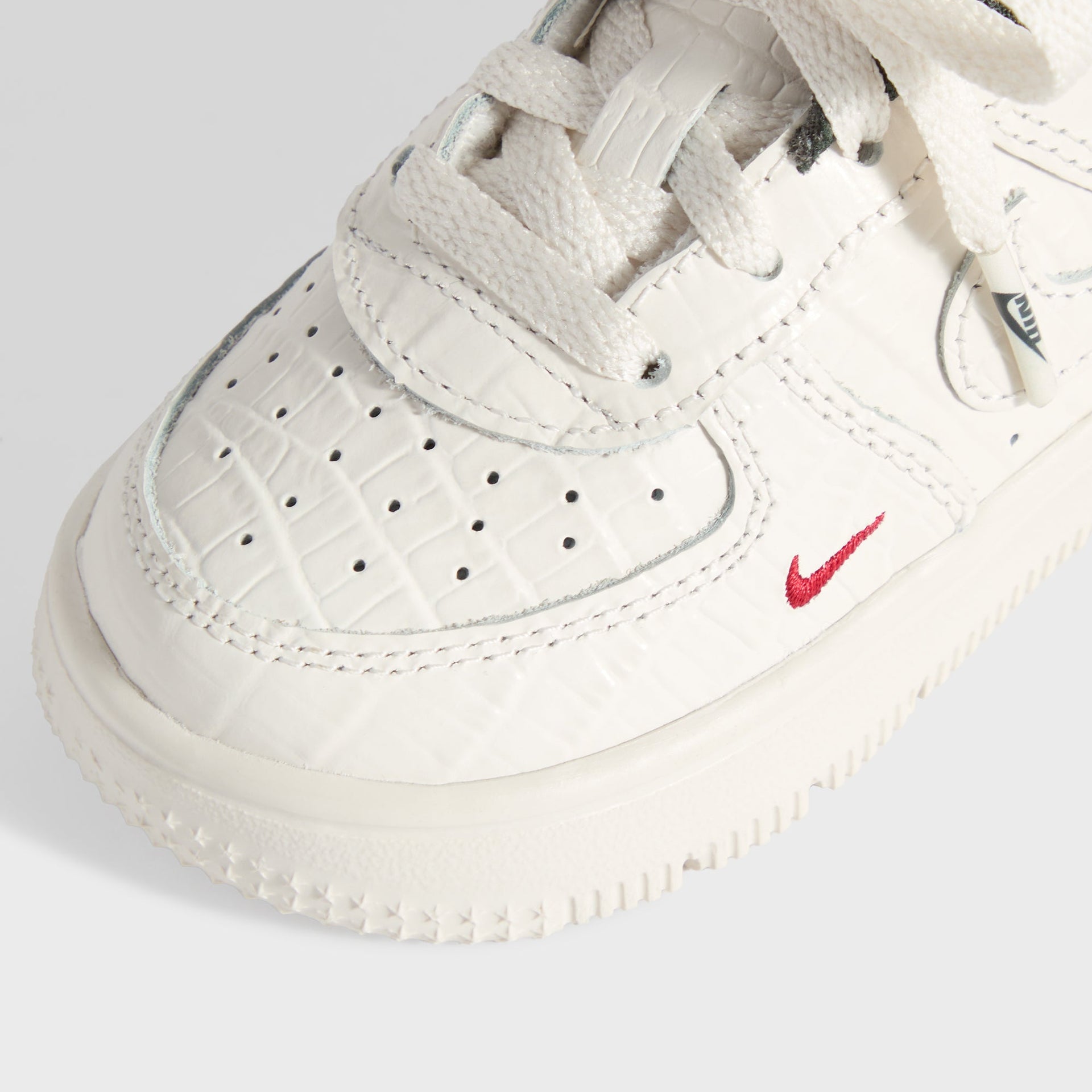 Kith for Nike TD Air Force 1 - Phantom / Black Spruce / Varsity Red