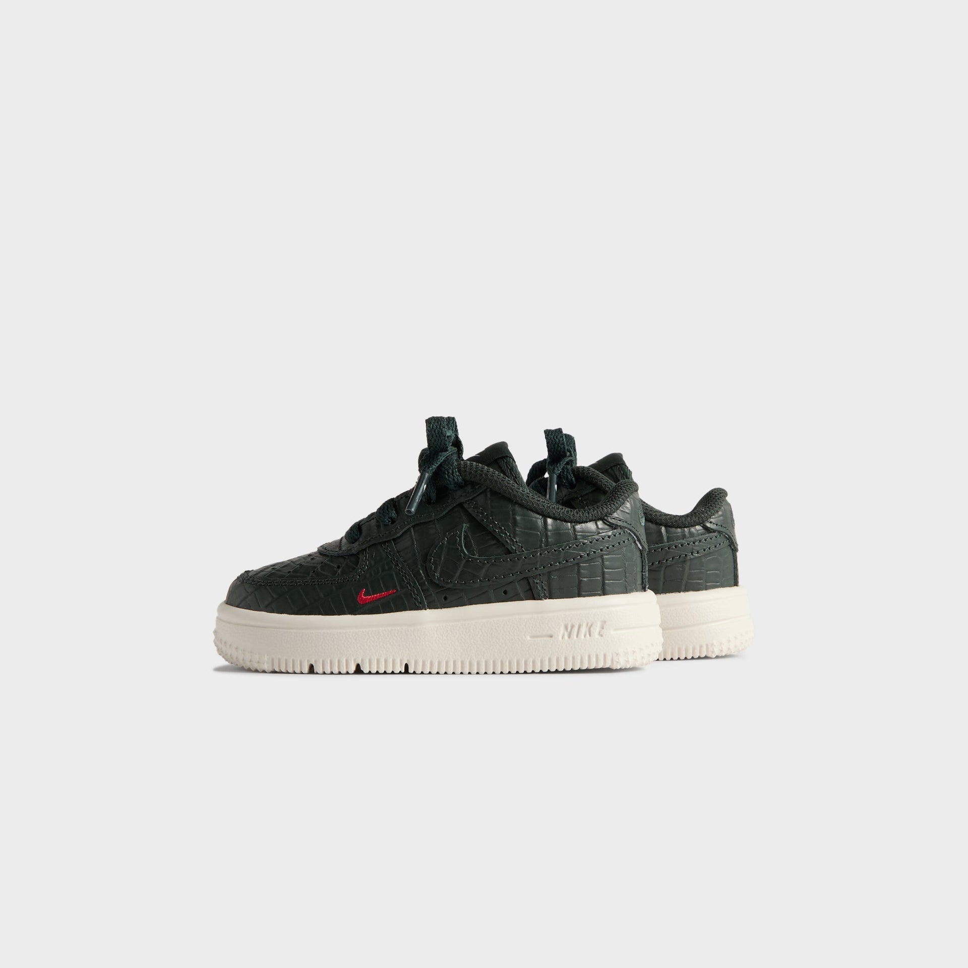 Kith for Nike TD Air Force 1 - Black Spruce / Phantom / Varsity Red