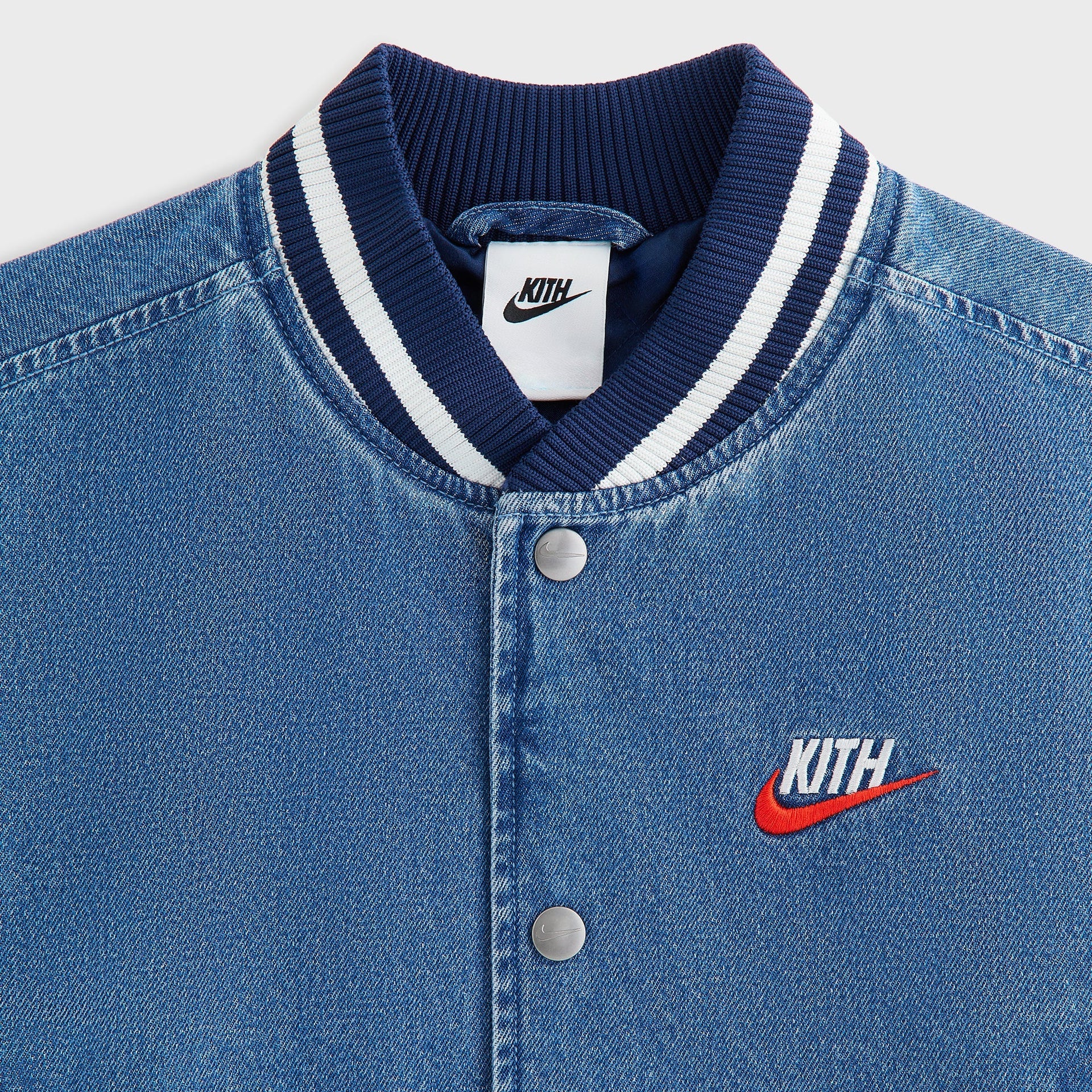 Kith Kids for Nike Denim Varsity Jacket - Mystic Navy - PH