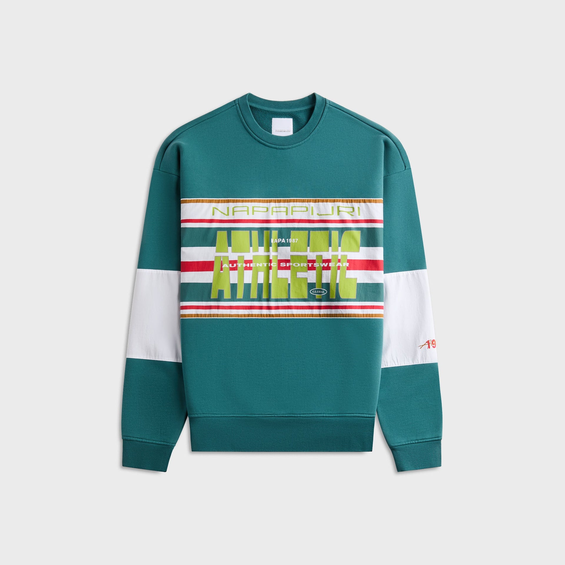 Martine Rose x Napapijri B-Lamont Rep Long Sleeve Crewneck - Mediteranea G2A