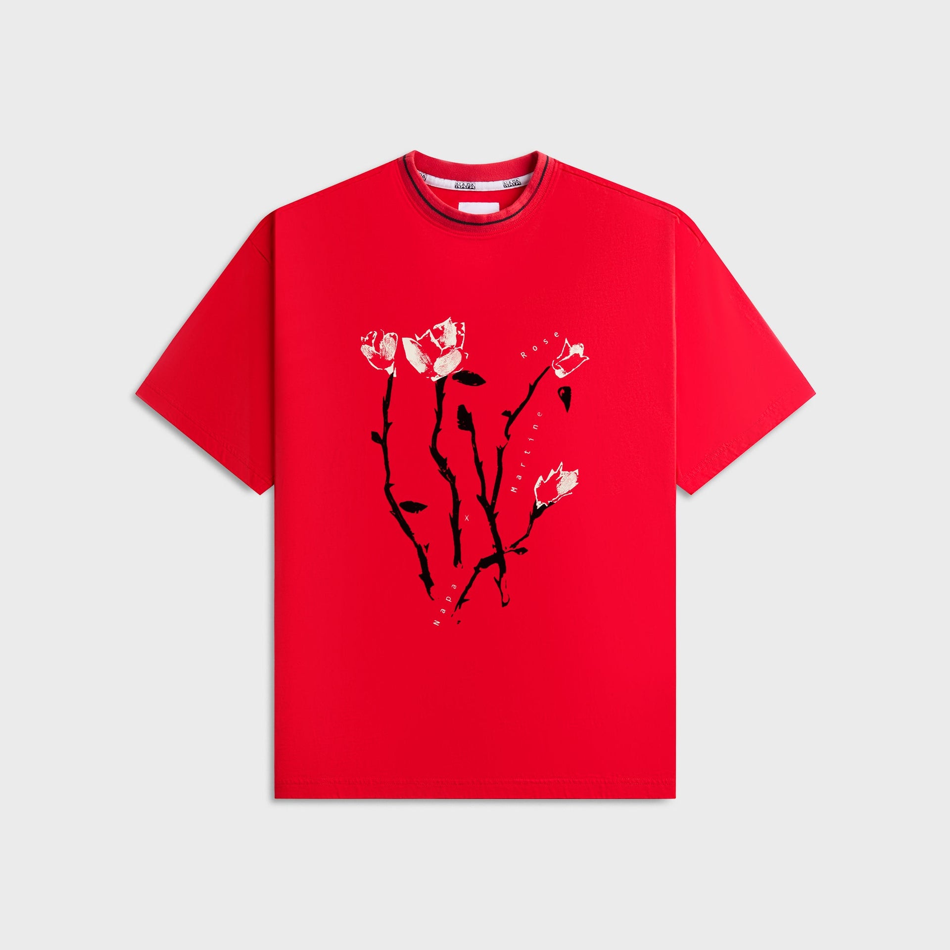 Martine Rose x Napapijri S-Osorno Rep Short Sleeve Tee - Lychee RB1
