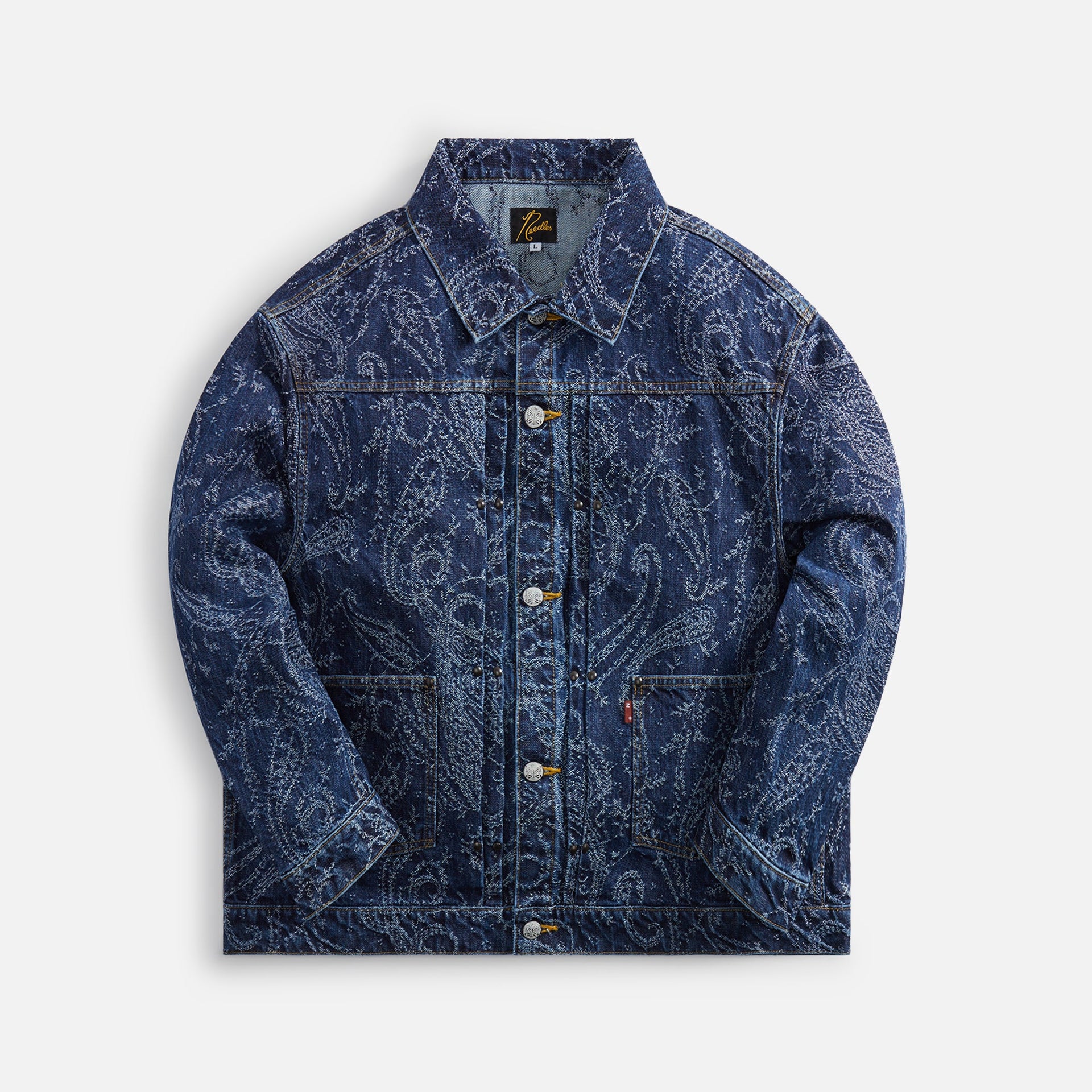 Needles M.W. Jean Jacket 13oz Denim and Paisley Jq. - Black