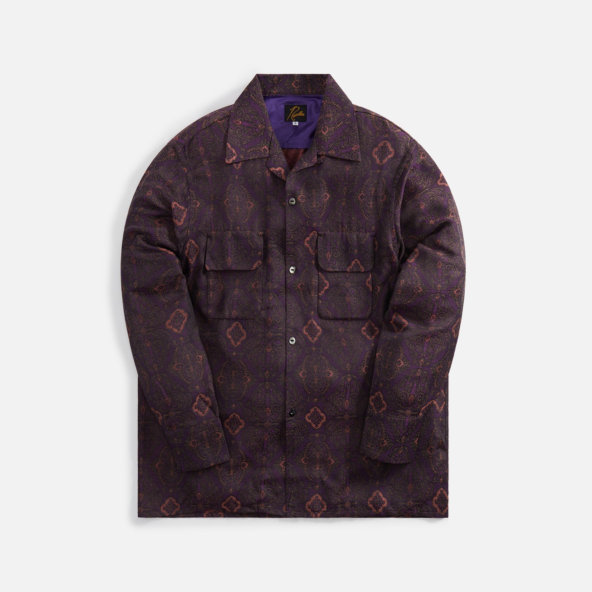 Needles Classic Shirt PE/R/W Arabesque Jq. - Purple – Kith