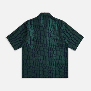 Needles Crocodile Cut Jacquard Cabana Shirt - Green