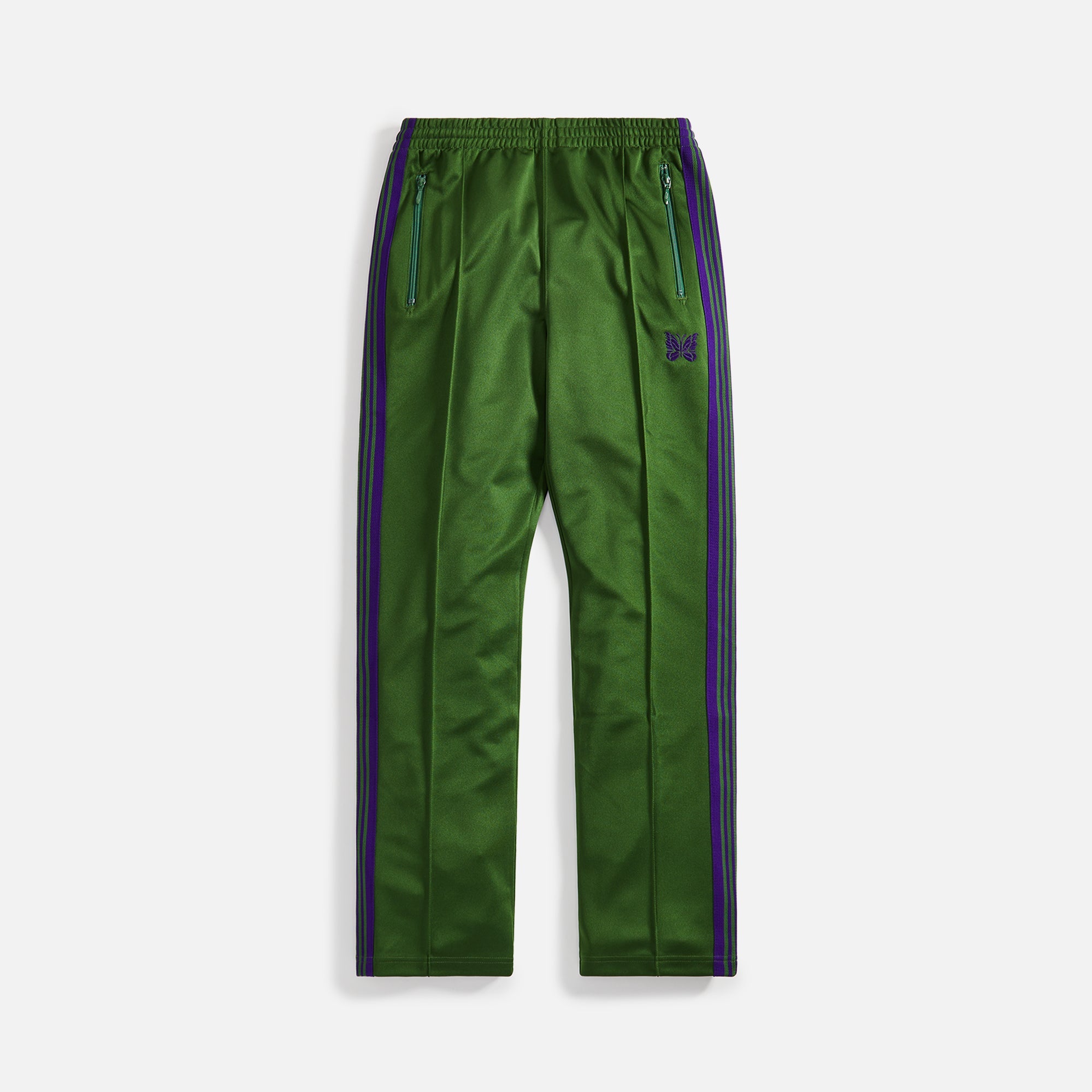 Needles Narrow Track Pant Polyester Smooth - Ivy Green – Kith Europe