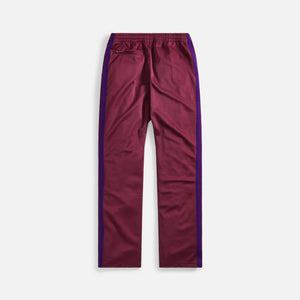 Needles Narrow Track Pant Polyester Smooth - Wine
