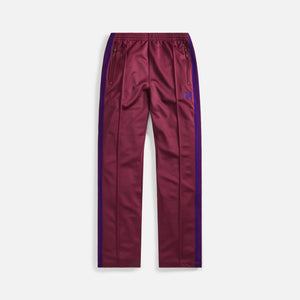 Needles Narrow Track Pant Polyester Smooth - Wine