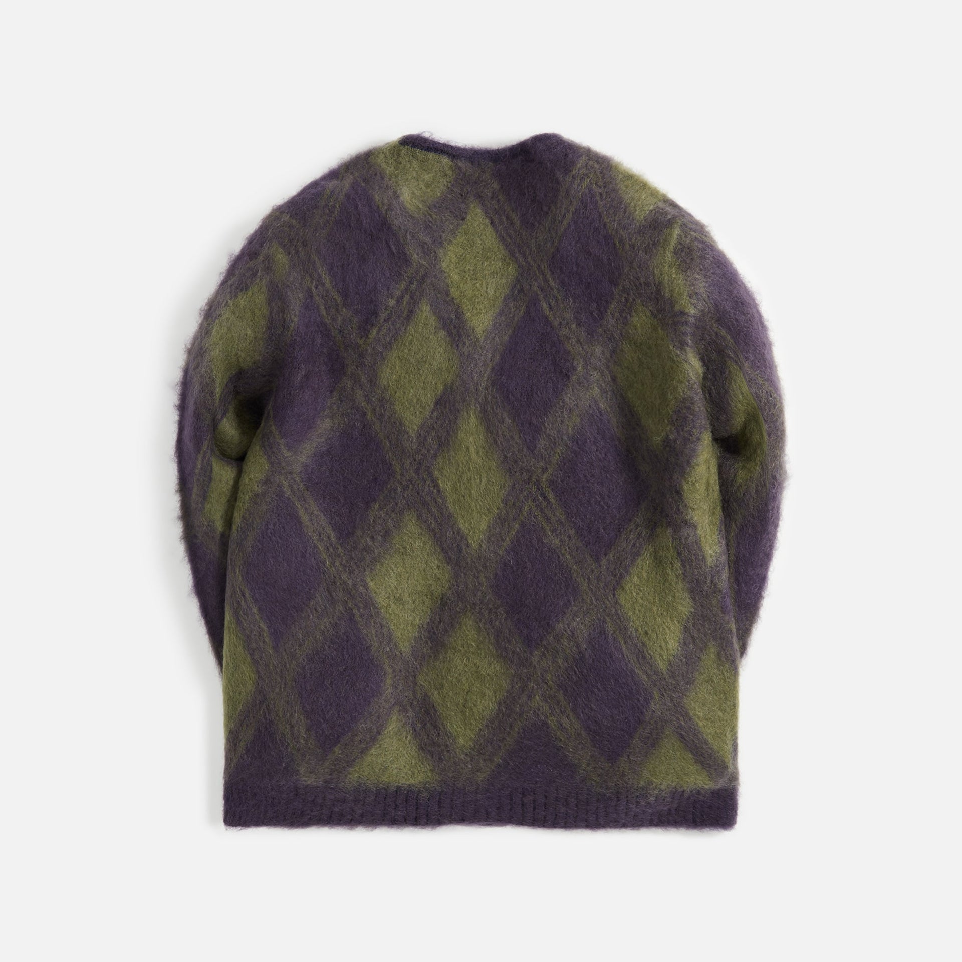 Needles Mohair Cardigan - Argyle Purple