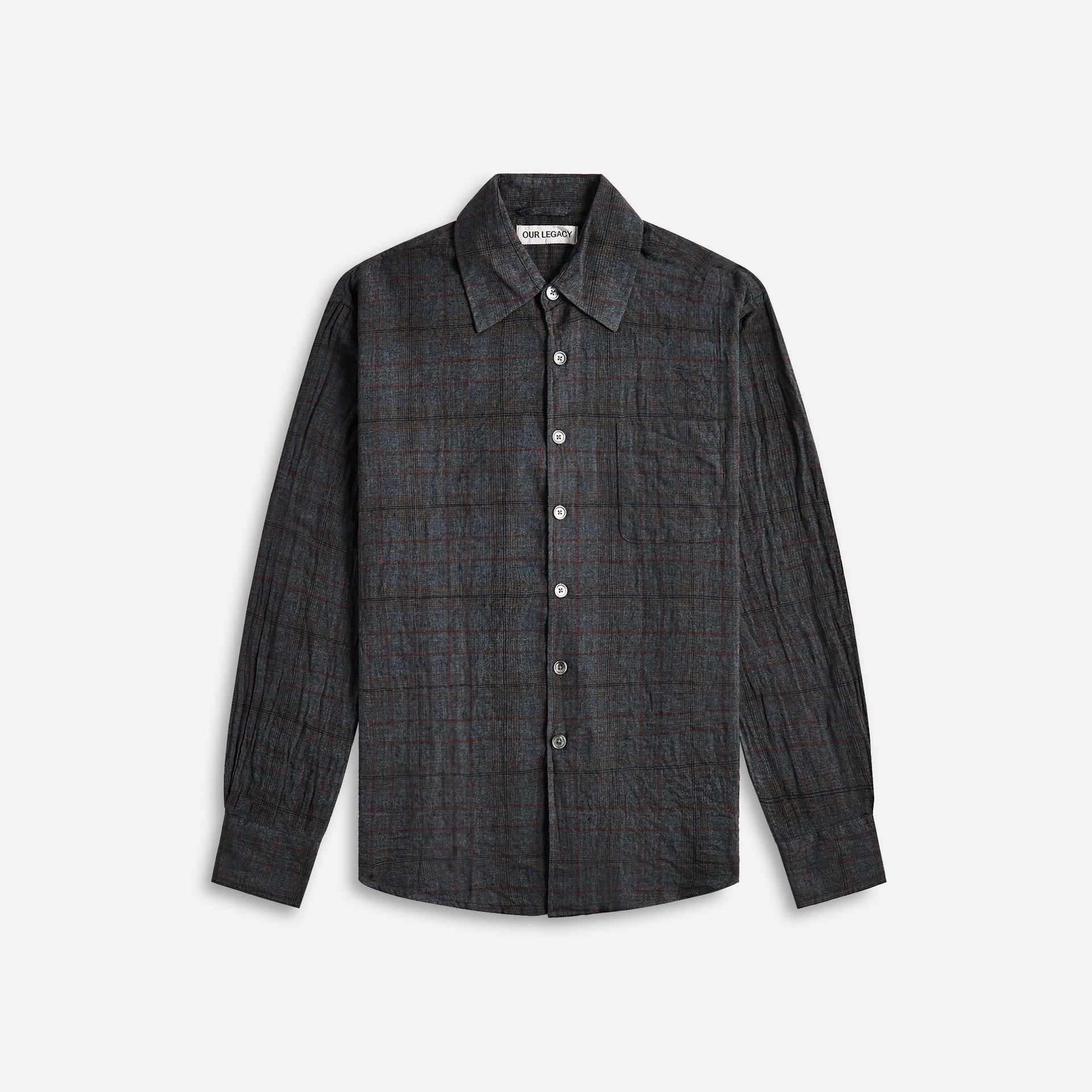 Our Legacy Above Shirt - Bazaar Check Breeze Weave