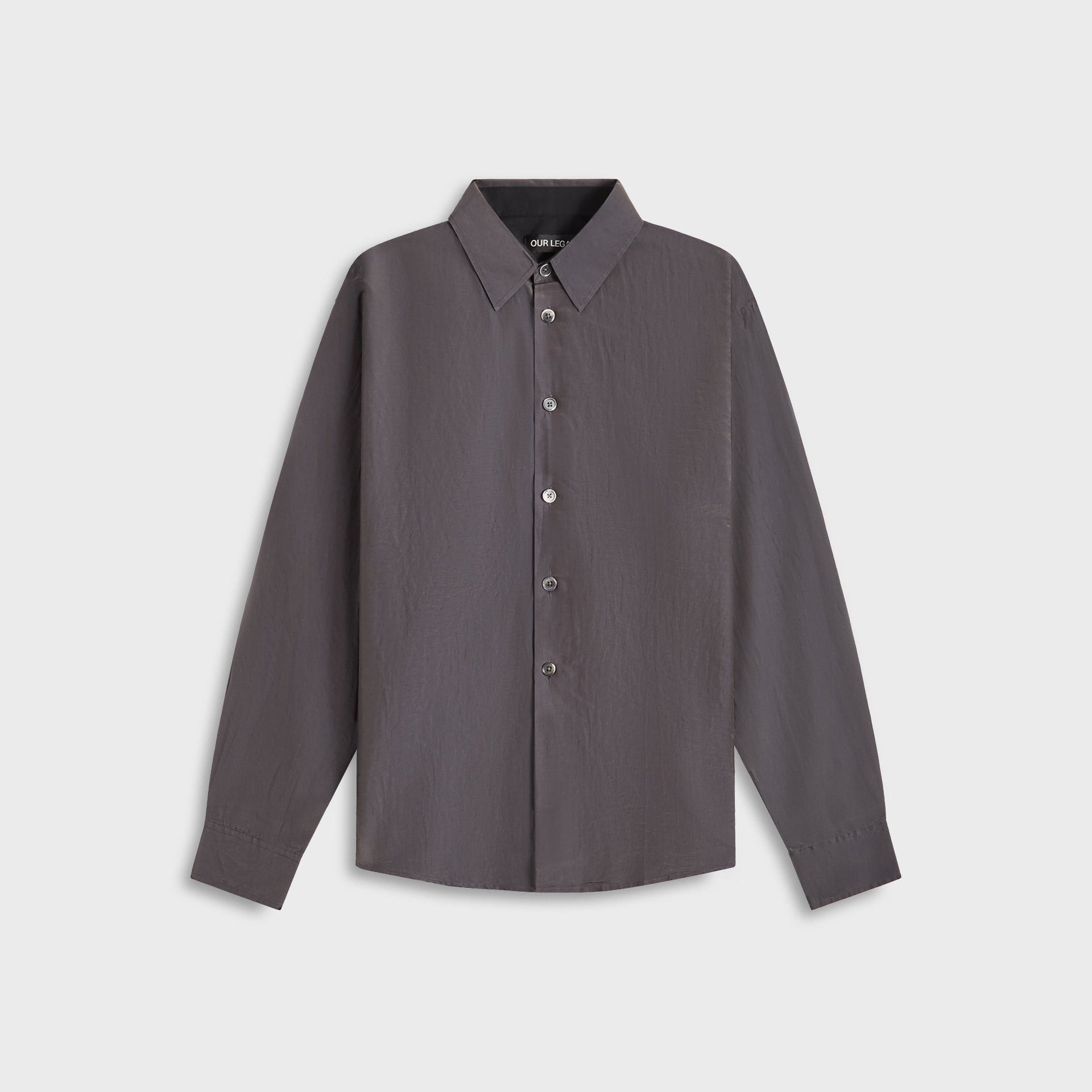 Our Legacy Beyond Shirt - Charcoal Bordeaux