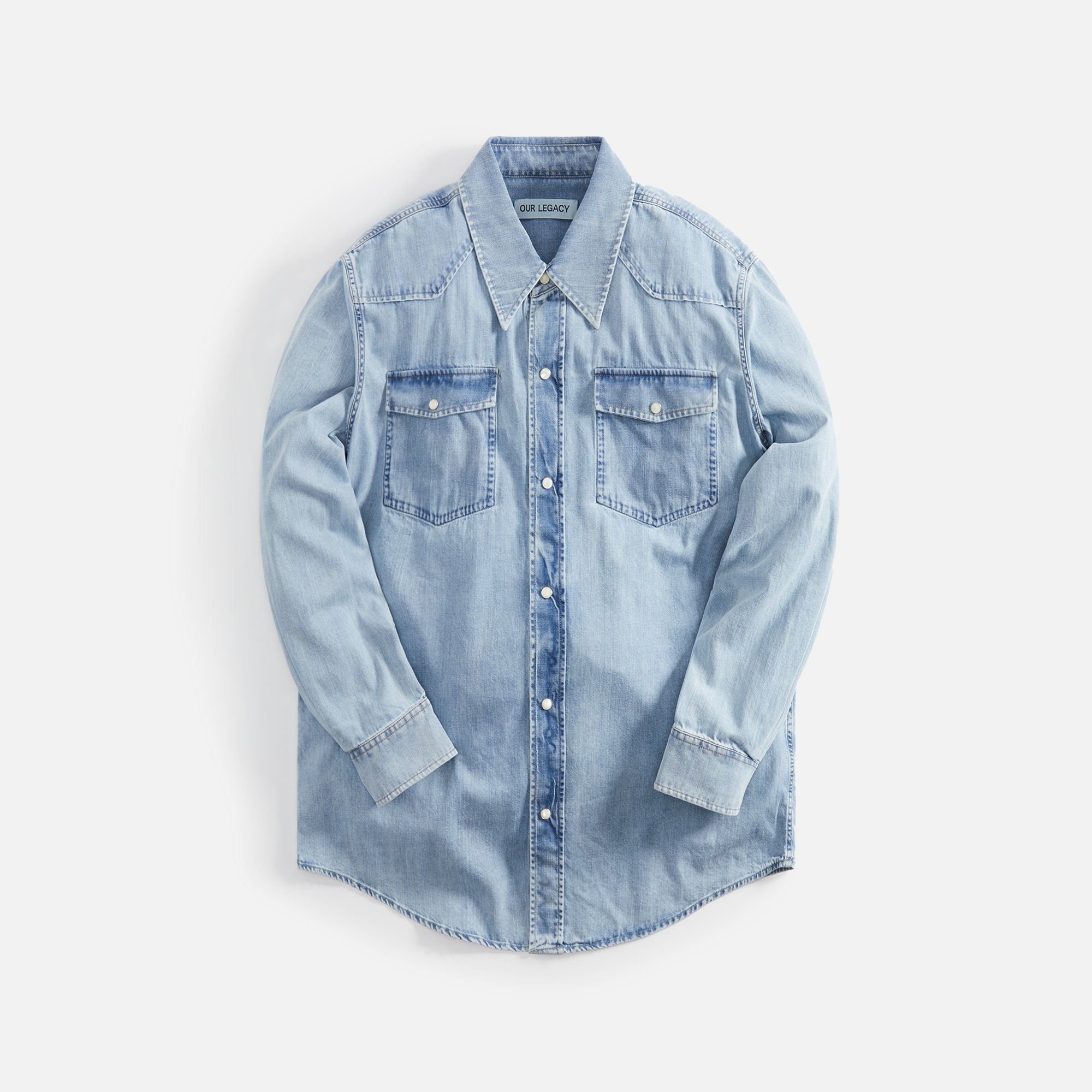 Our Legacy Frontier Shirt Rider Wash Denim - Blue – Kith Europe