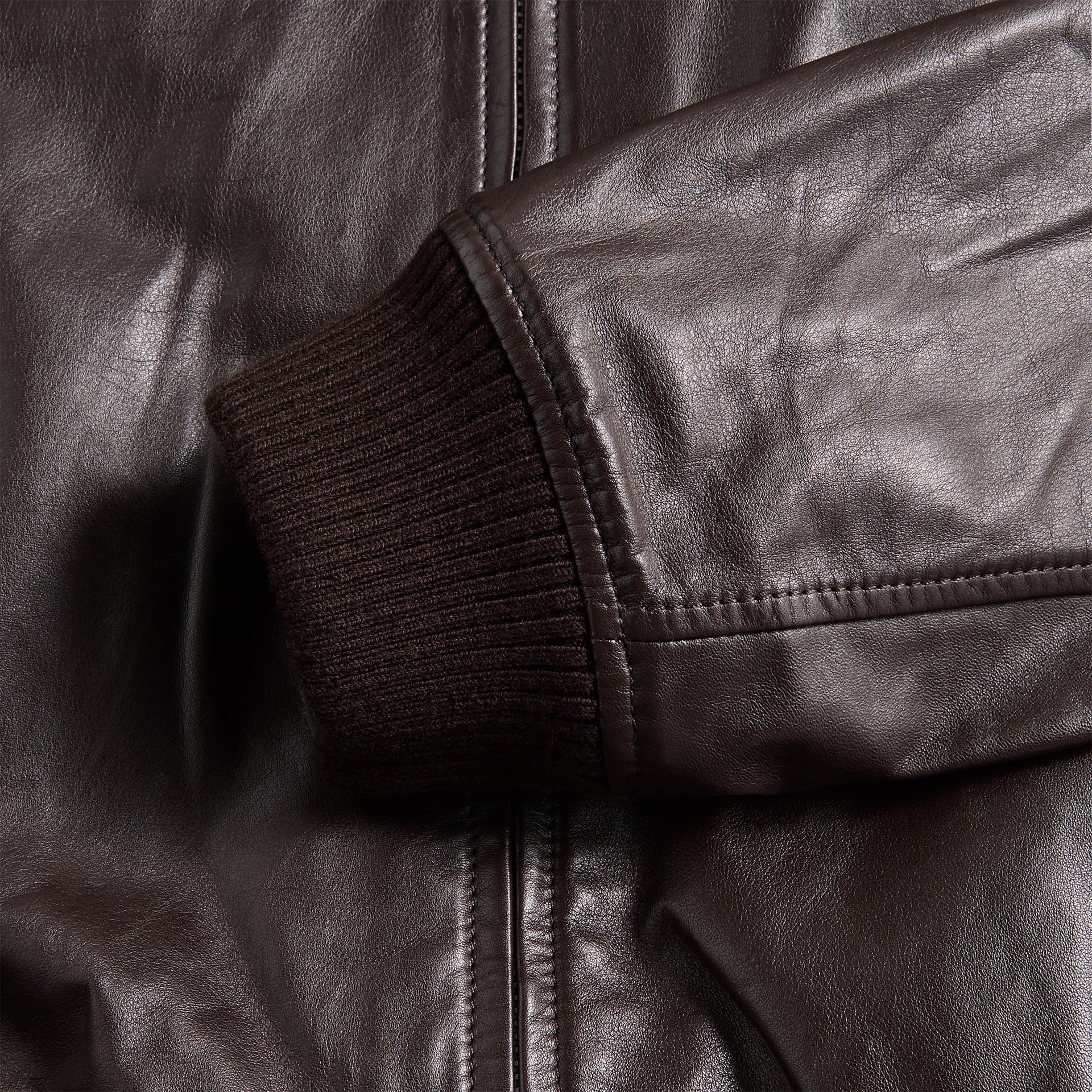 Our Legacy Pharos Bomber - Umber Brown Fluid Calfskin