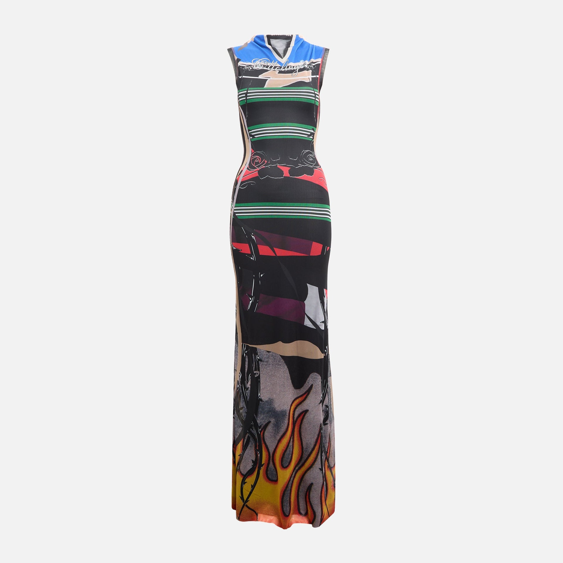 Ottolinger Mesh Maxi Dress Ottolinger Mesh Maxi Dress