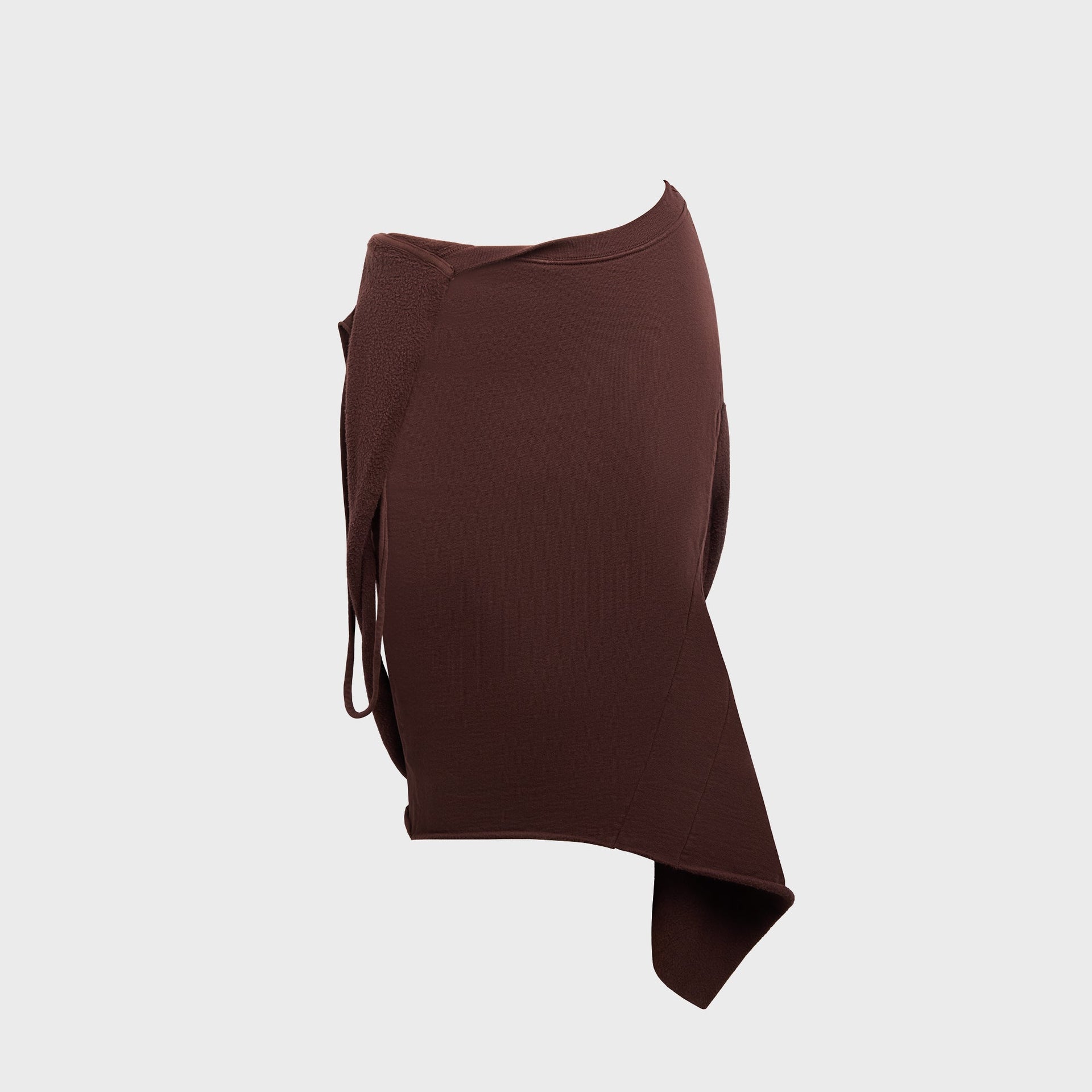 Ottolinger Jersey Pencil Skirt in Dark Brown Wash