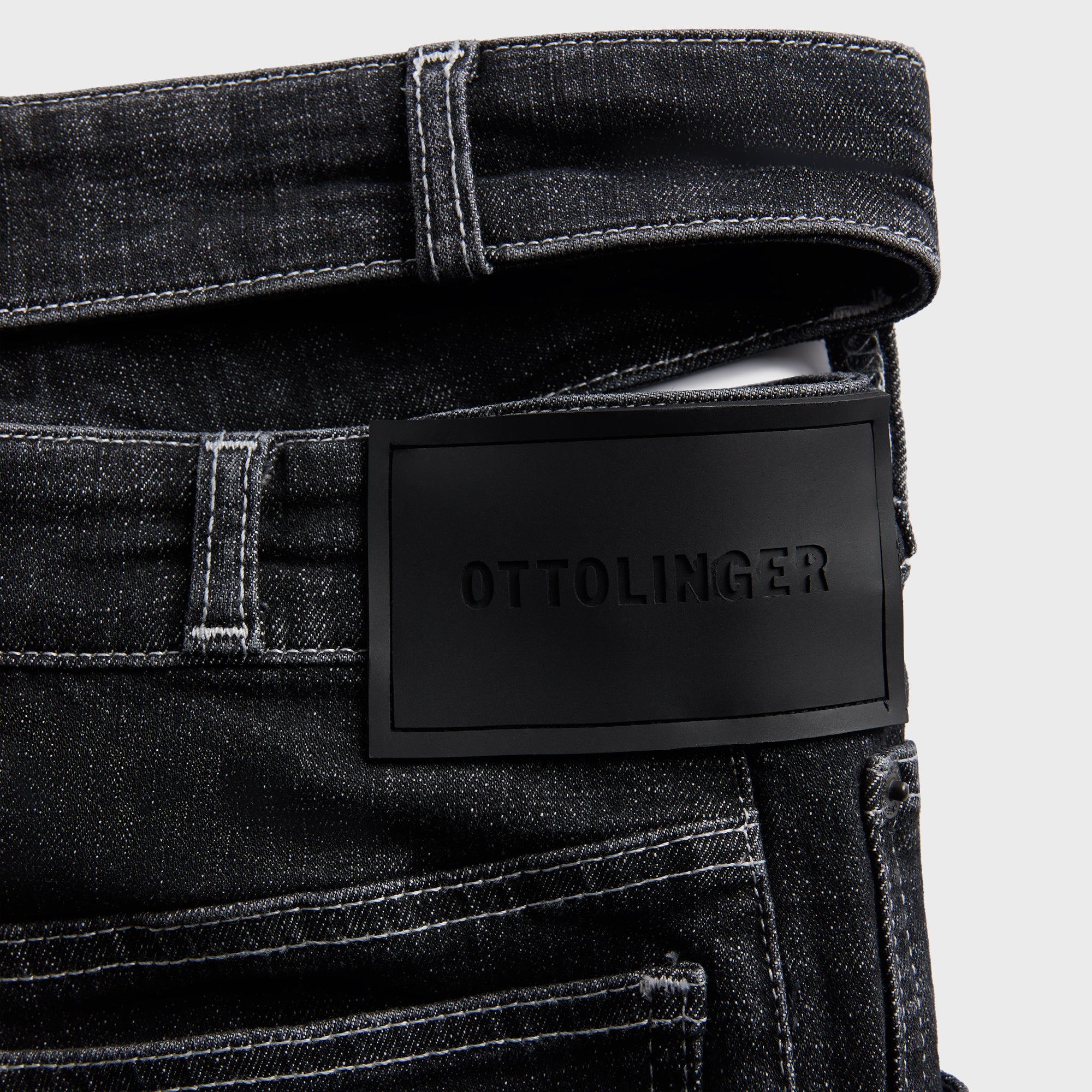 Ottolinger ブラックシグネチャラップジーンズ Ottolinger Strappy Signature Wrap Jeans - Black – Kith Europe
