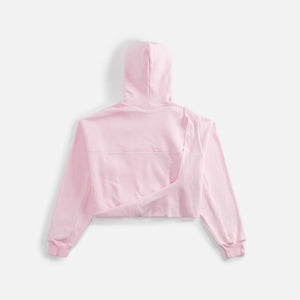 Ottolinger Otto Cropped Drape Hoodie - Light Pink