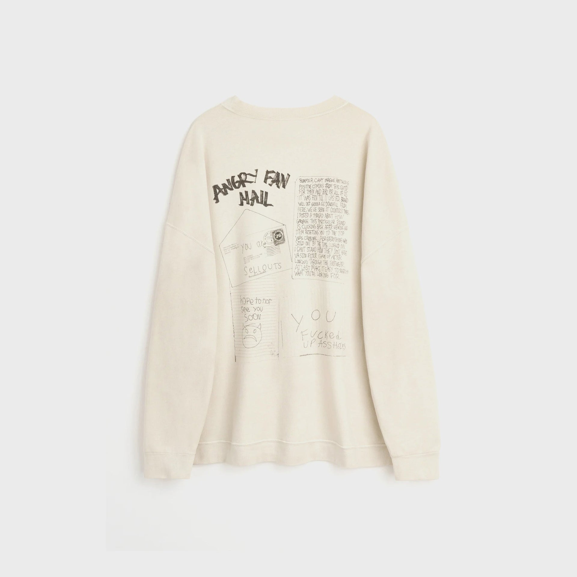 Our Legacy Slack Sweatshirt - Angry Fan Mail Print