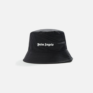 Palm Angels Classic Logo Bucket Hat - Black White