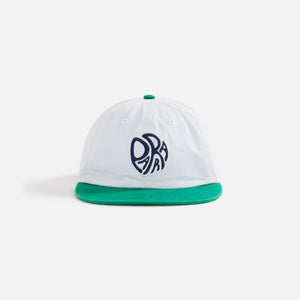 by Parra Circle Tweak Logo 6 Panel Hat - Off White / Green