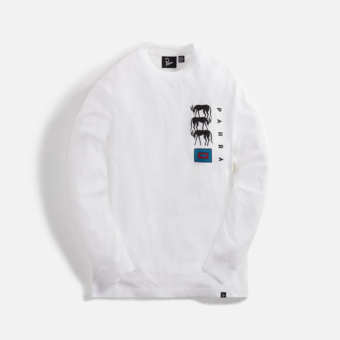 by Parra The Berry Farm Long Sleeve Tee - White