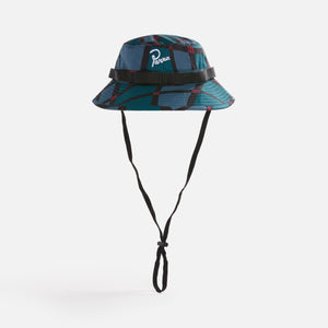 by Parra Squared Waves Pattern Safari Hat - Multi