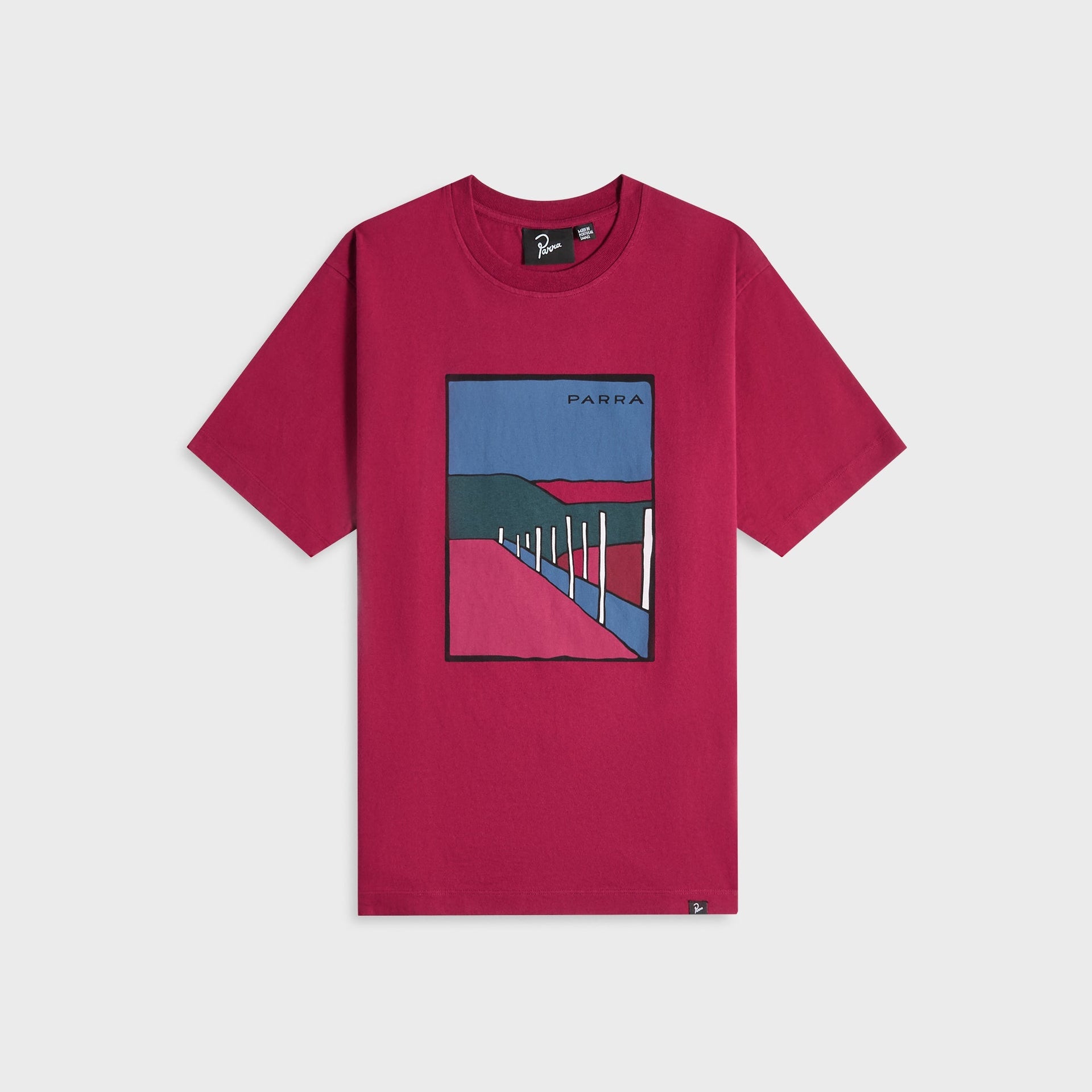 by Parra Beach Parking Tee - Raspberry