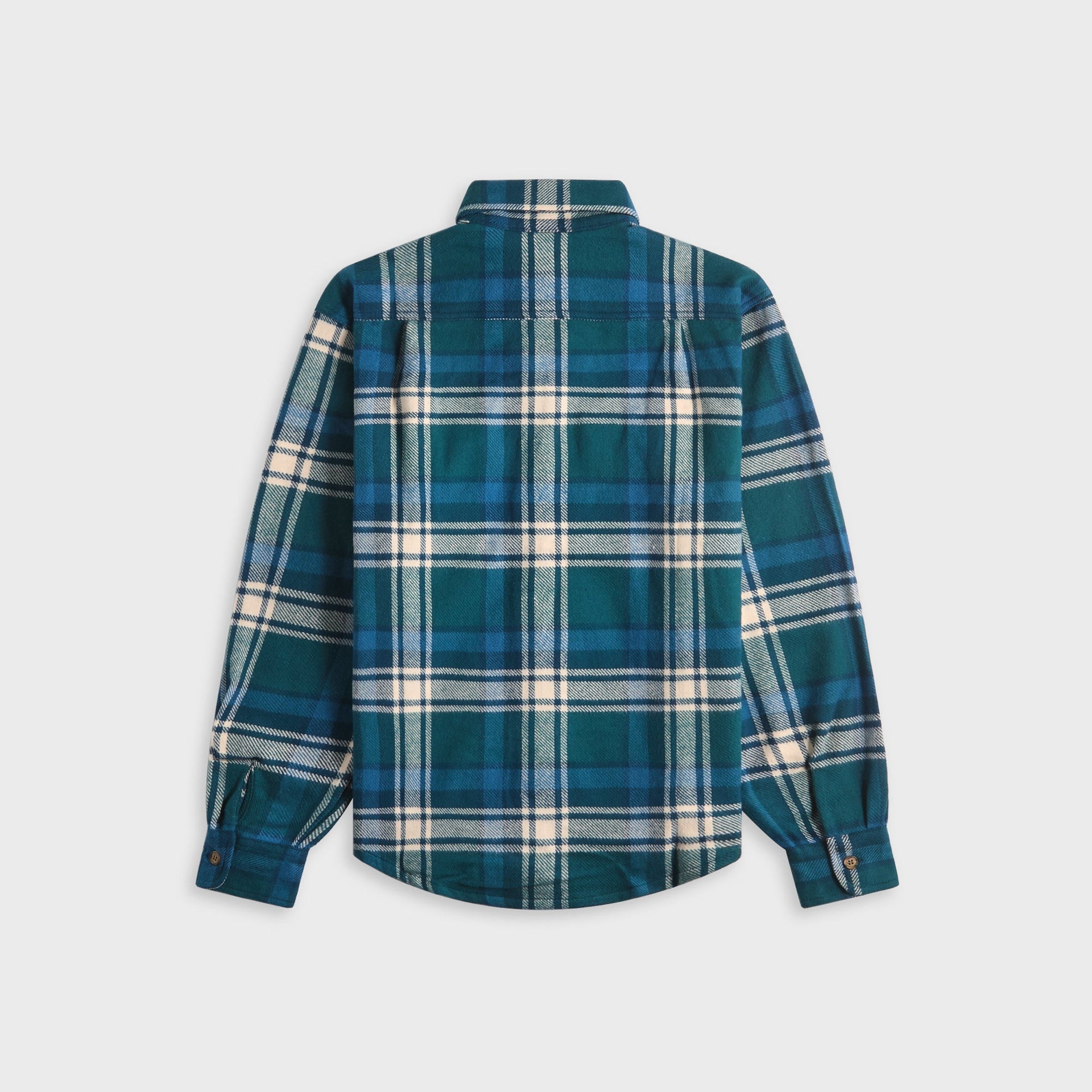 by Parra Crow Flannel Shirt - Pine Green
