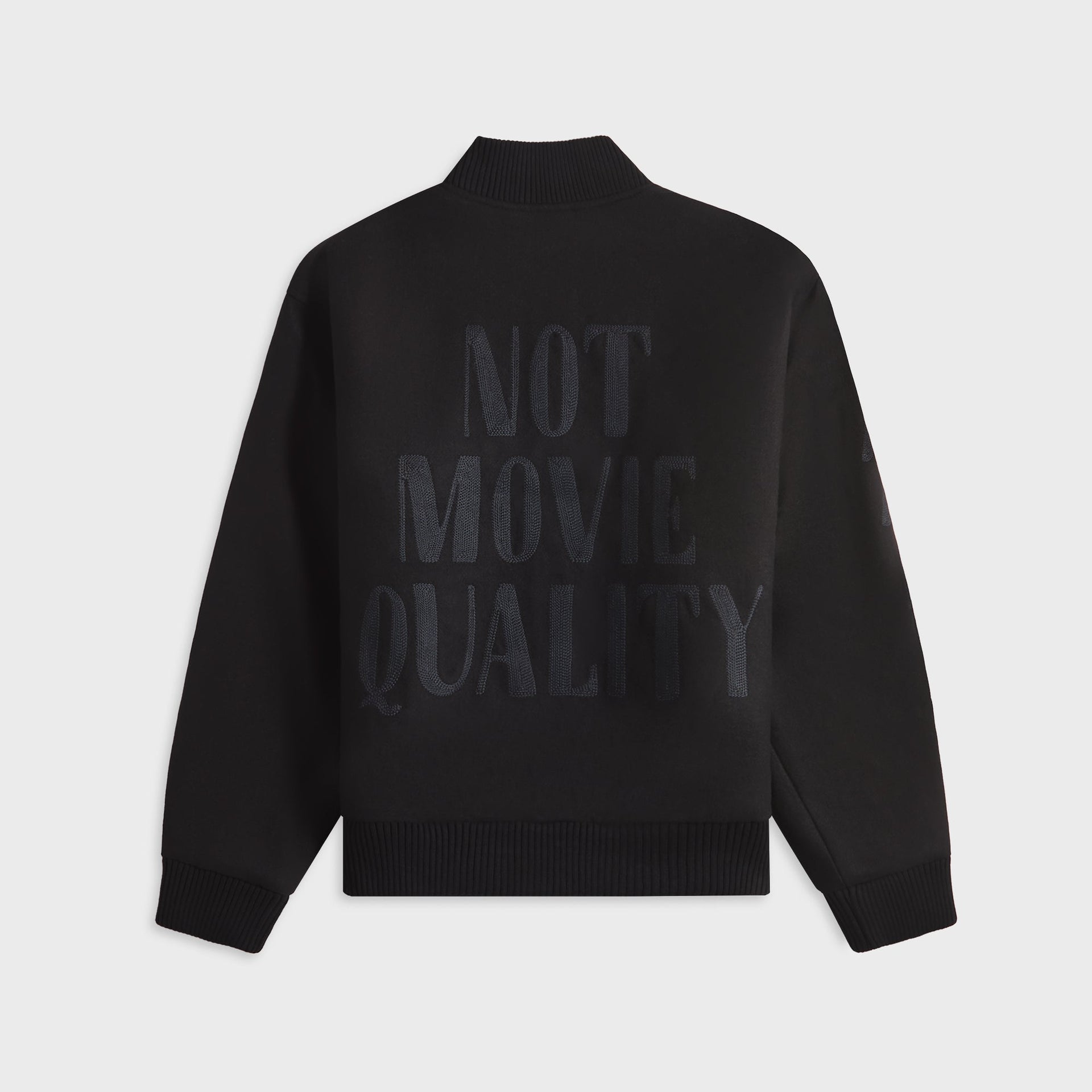 by Parra Not Movie Quality Varsity Jacket - Black