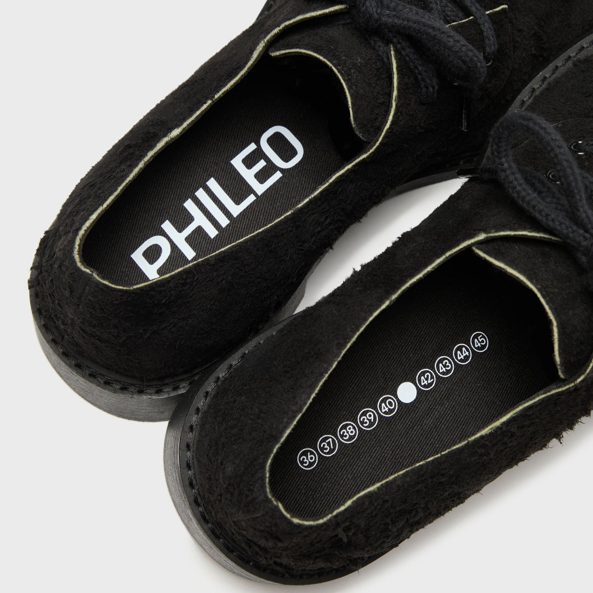 PHILEO 073 Derby Suede Sunrise - Black