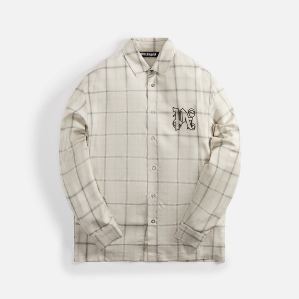 Tシャツ・カットソー Palm Angels FW24 PLAID SHIRT (PMGE043 F24FAB0016003) Palm Angels Check Flannel Red Shirt | PMGA024C99FAB0012501