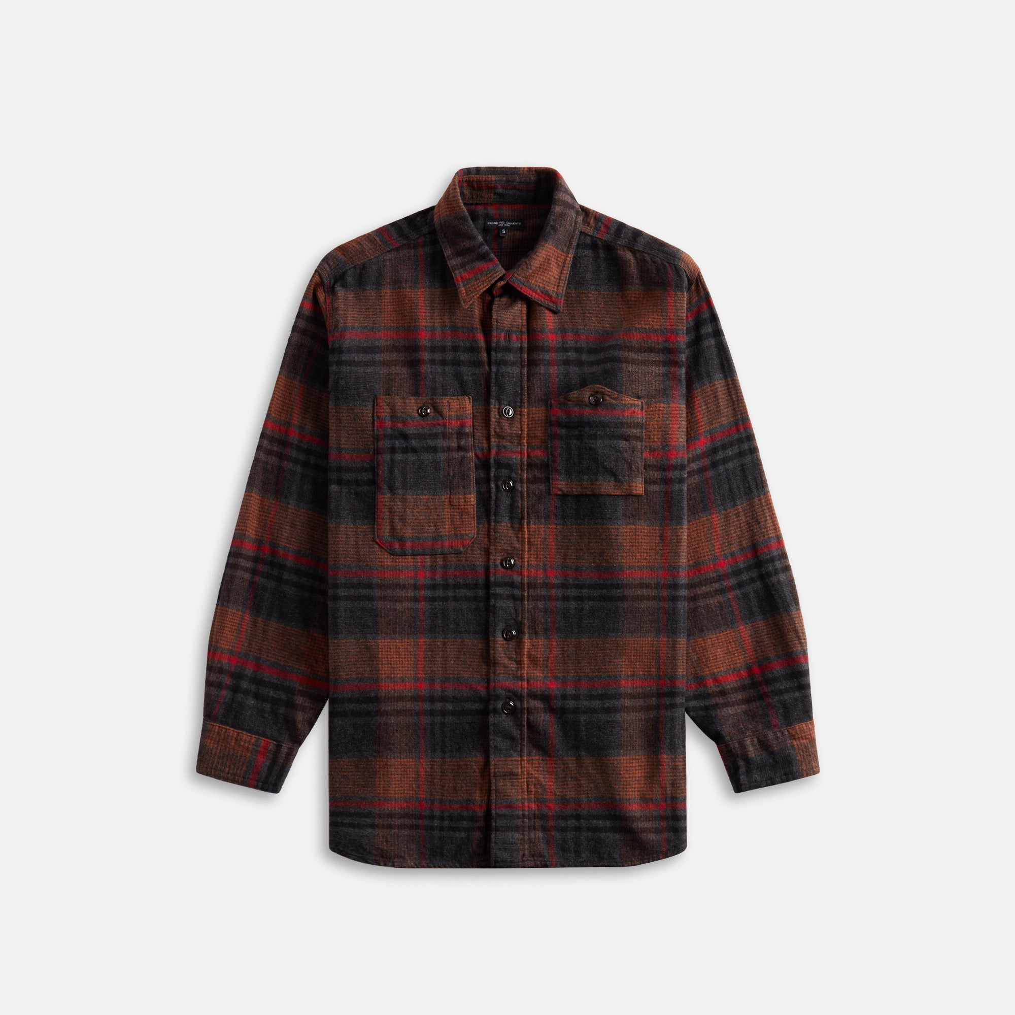 Engineered Garments Work Shirt Cotton Plaid Flannel - Orange / Red – Kith  Europe