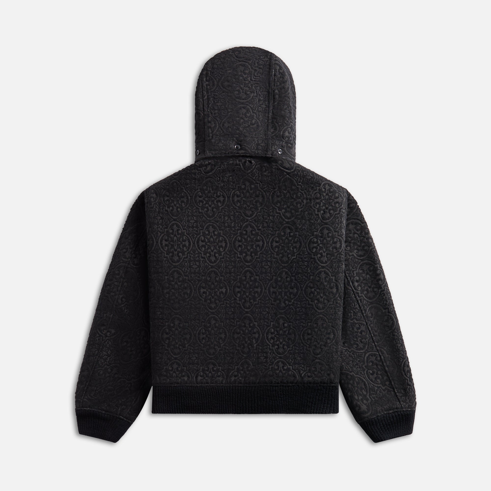 Engineered Garments Ll Jacket Black Crest Flocked Jacquard
