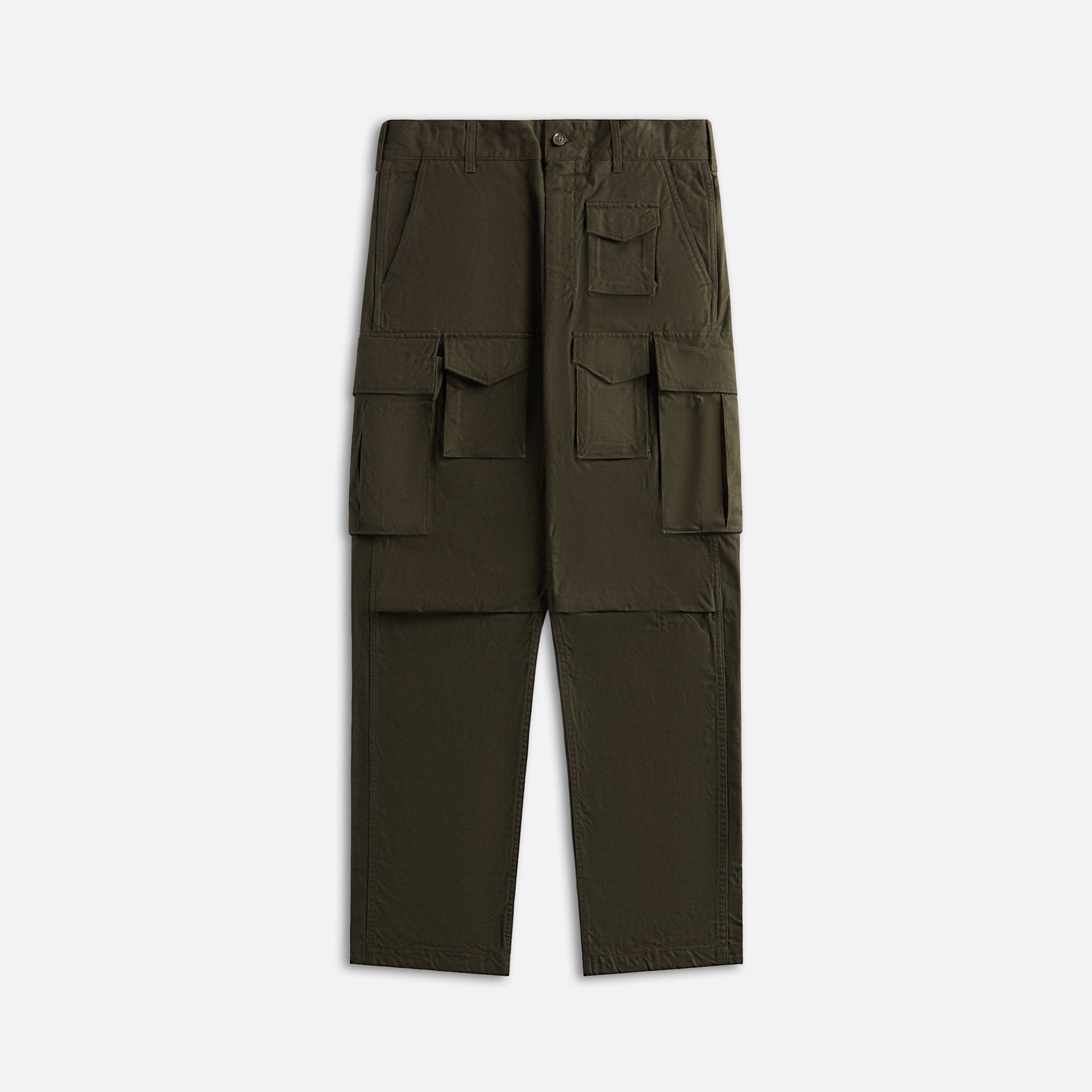 Engineered Garments Fa Pant Cotton Brushed Hb - Olive