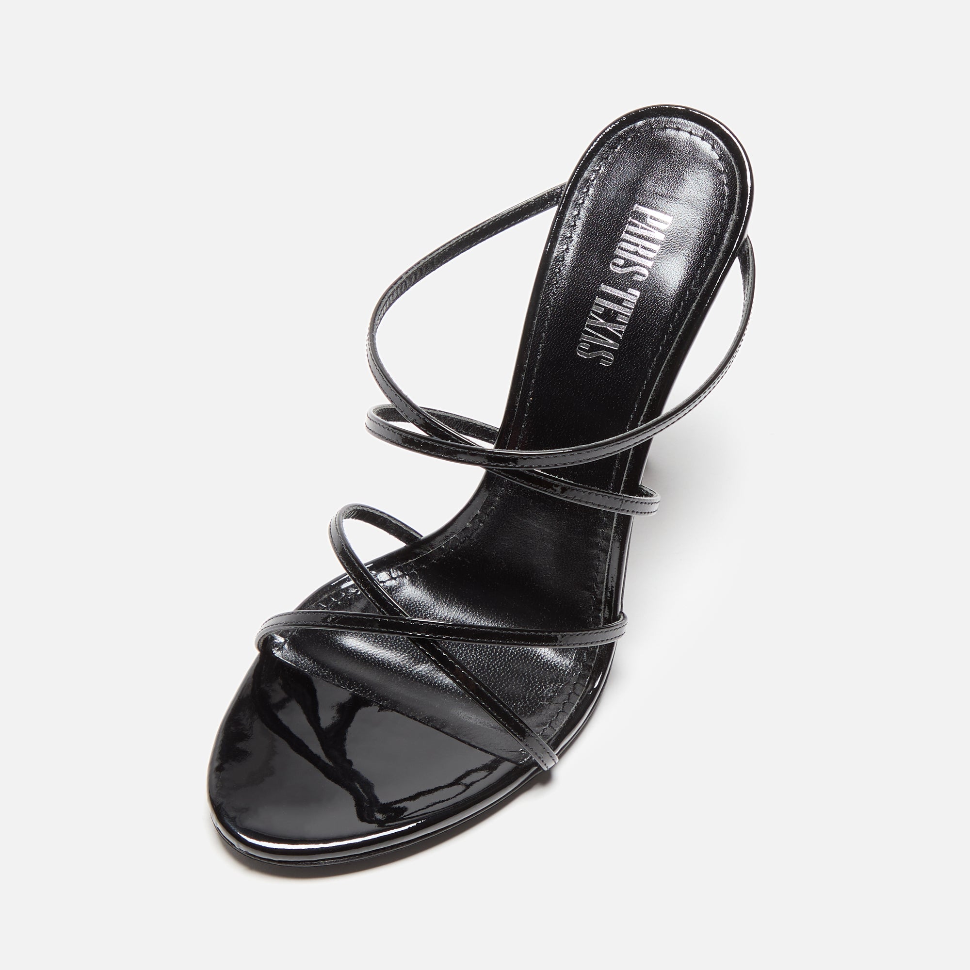サンダル・ミュール PARIS TEXAS Women Sandals PX833 black Patent leather and PVC sandals in black - Paris Texas