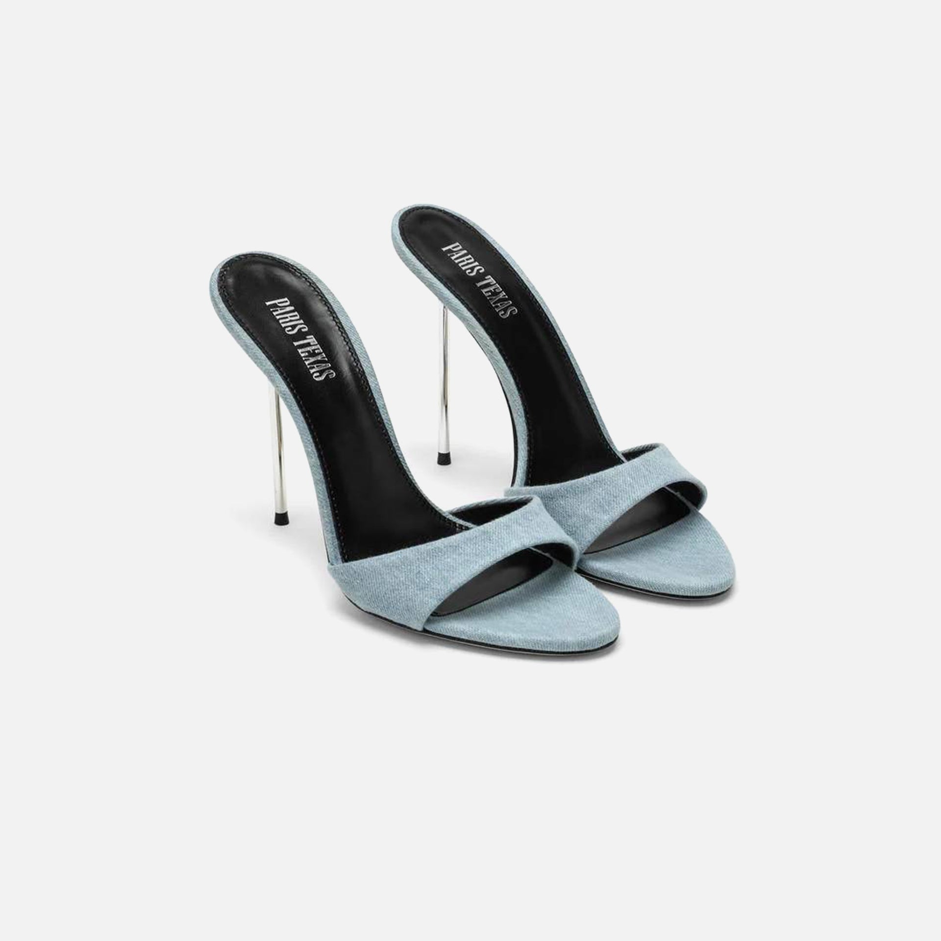 Paris Texas Lidia Mule Denim - Light Blue