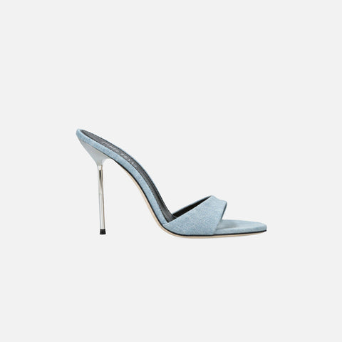 Paris Texas Lidia Mule Denim - Light Blue