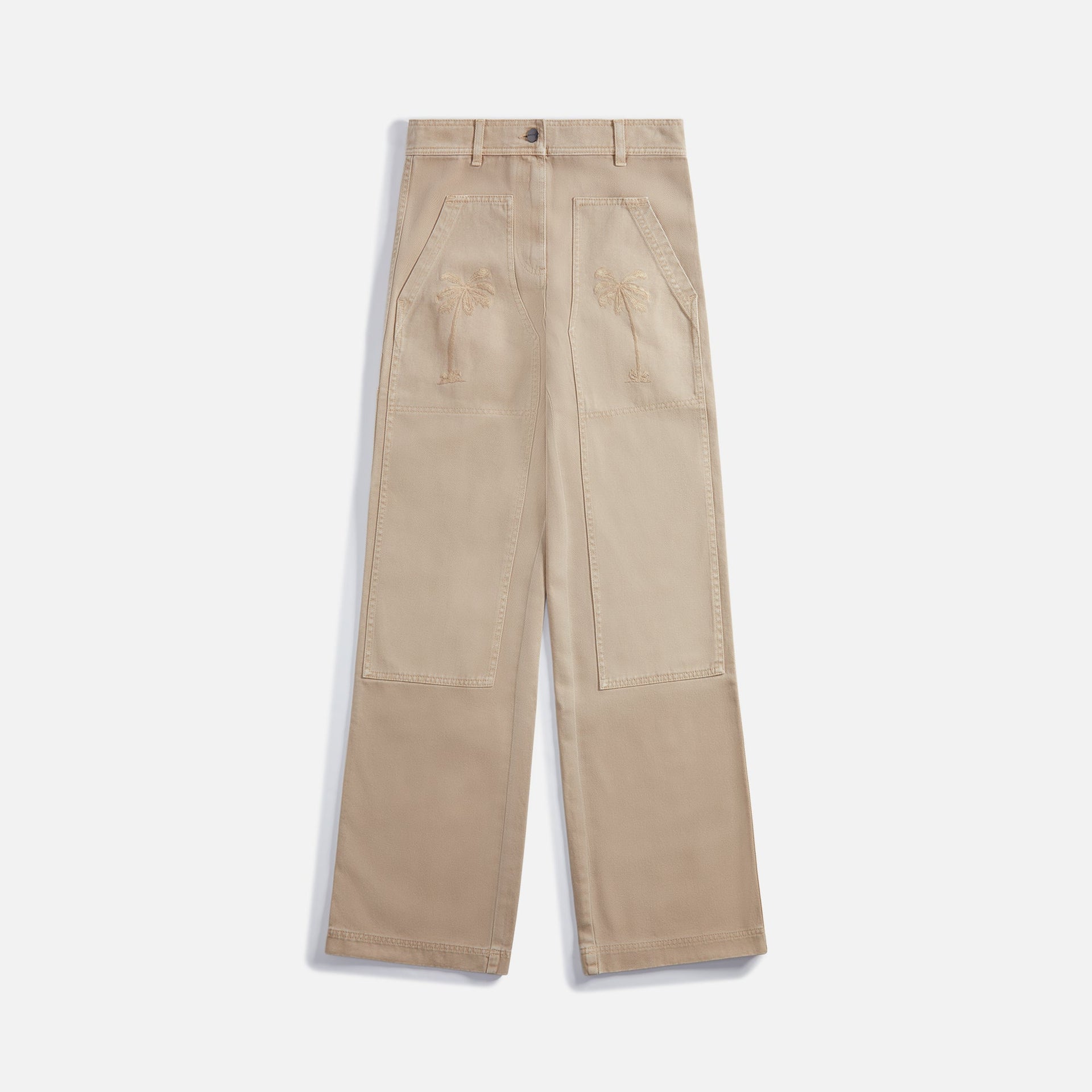 Palm Angels Gd Bull Cargo Pants - Beige