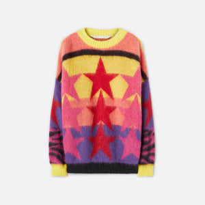 Palm Angels Stars Sweater - Yellow / Purple