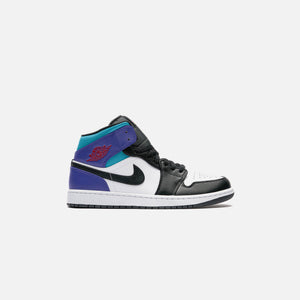 Jordan Air Jordan 1 Mid - White / Black / Concord / True Red