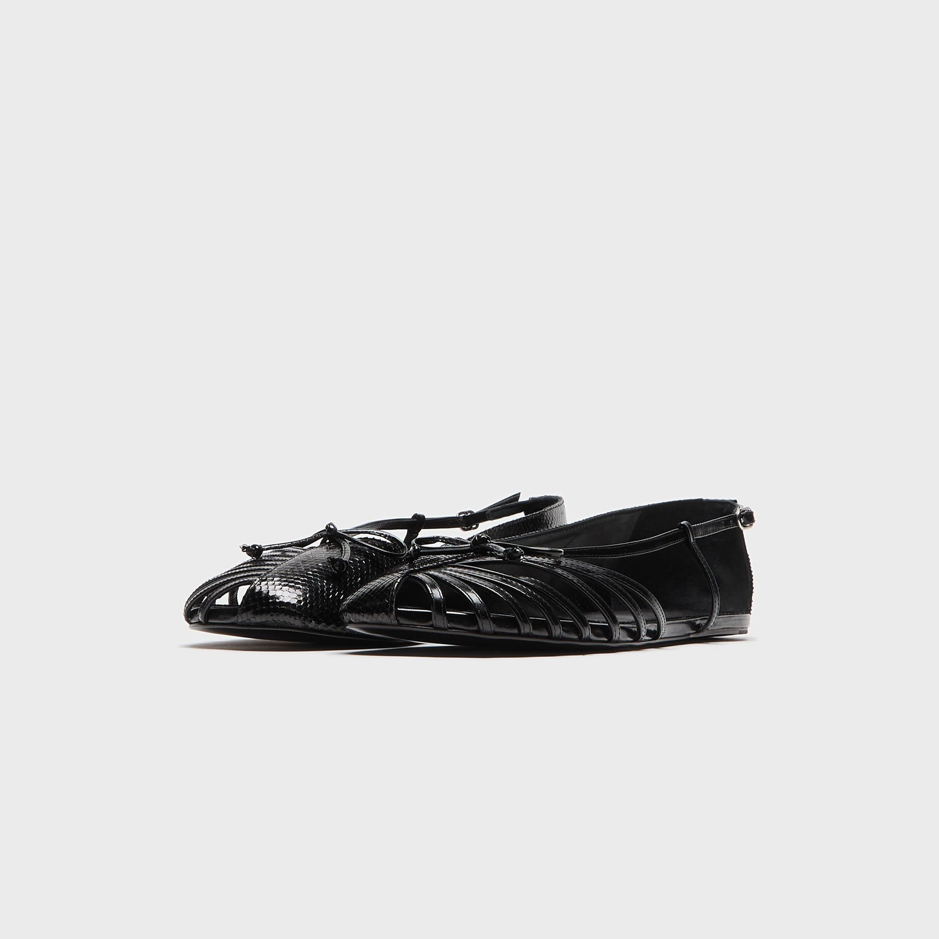 ABRA Double Shoe Ballerina Flat - Black