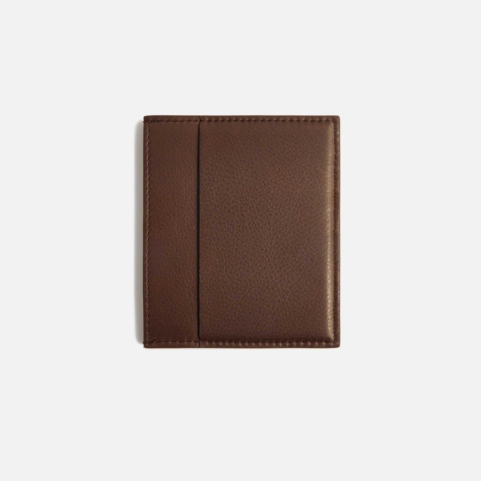 Rick Owens Porta Carte Di Pitone -Square Card Holder Brown