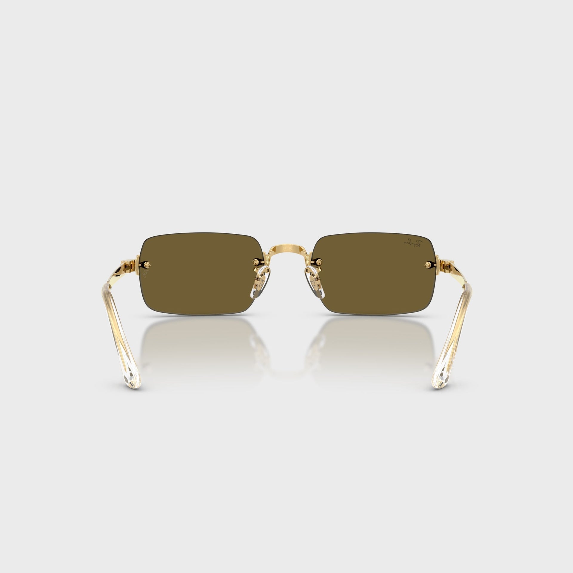 Ray Ban x A$AP ROCKY Rimless Sunglasses - Gold / Brown