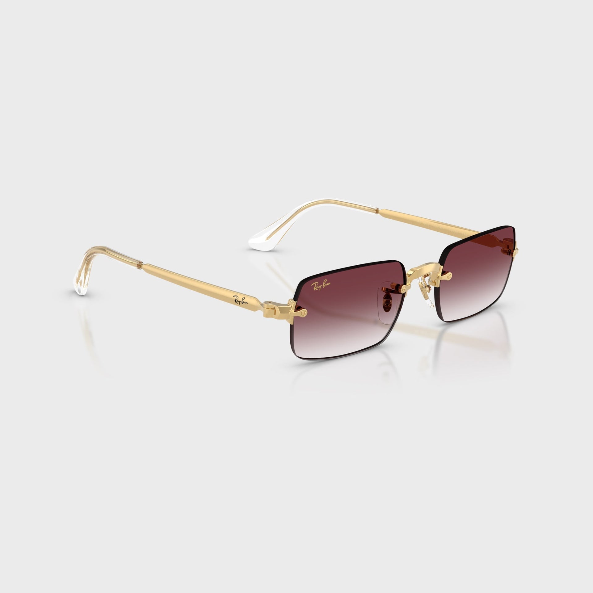 Ray Ban x A$AP ROCKY Rimless Sunglasses - Gold / Purple