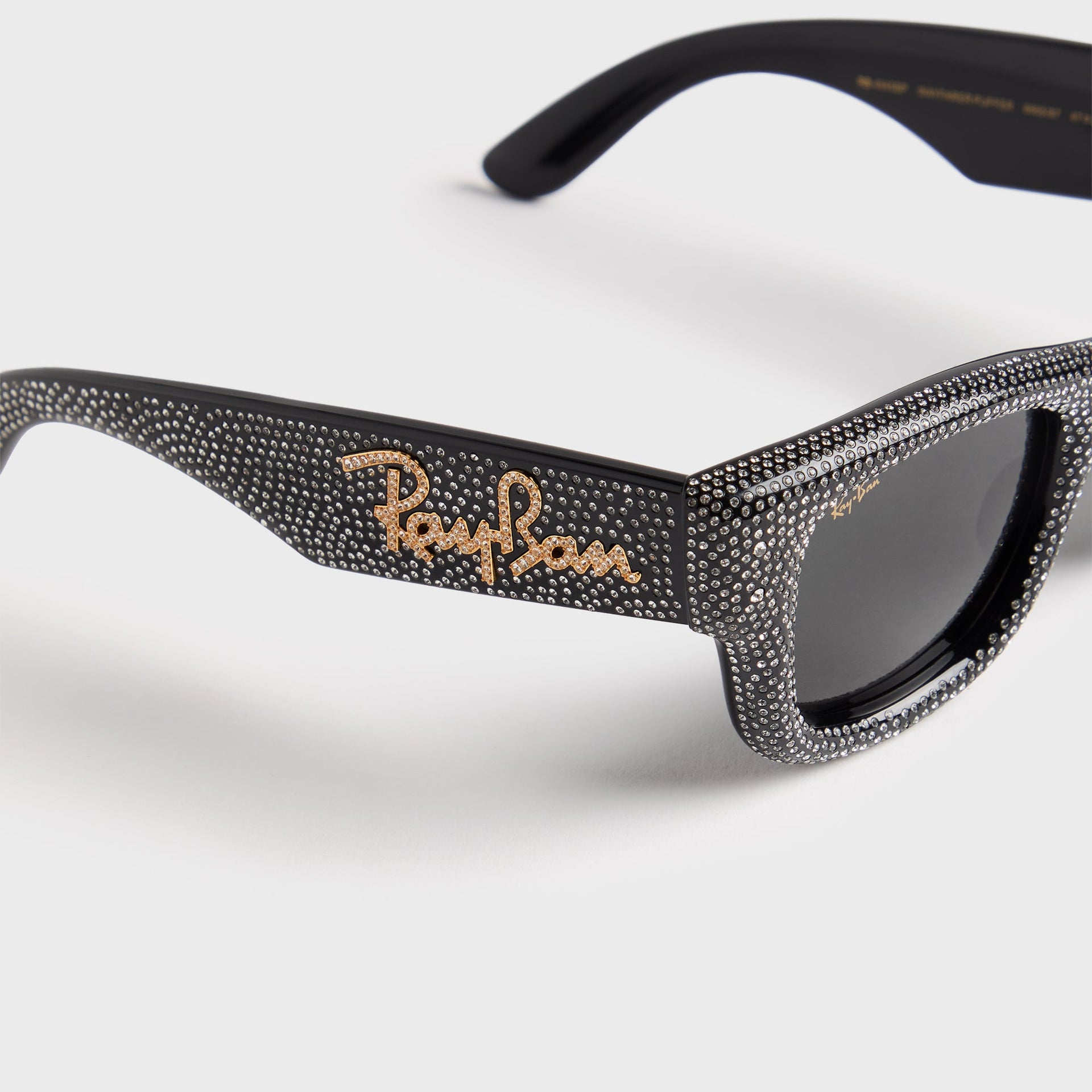 Ray Ban x A$AP Rocky Wayfarer Puffer - Black / Strass Pave / Dark Grey