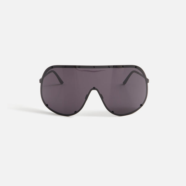 小物 rick owens shield sunglasses Shield Sunglasses in Black/Degrade Black – SVRN