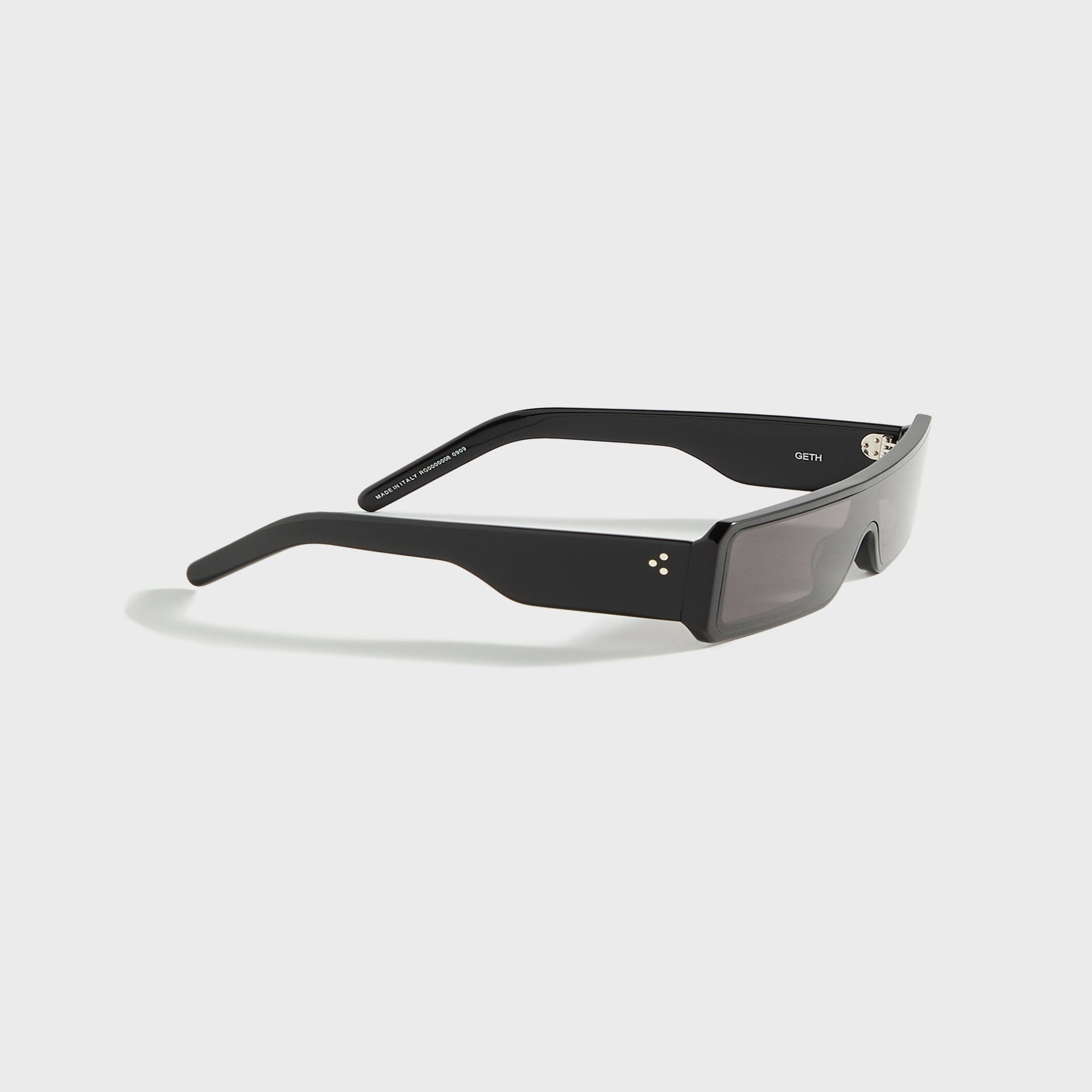 Rick Owens Sunglassess Gethshades in Black Temple / Black Lens