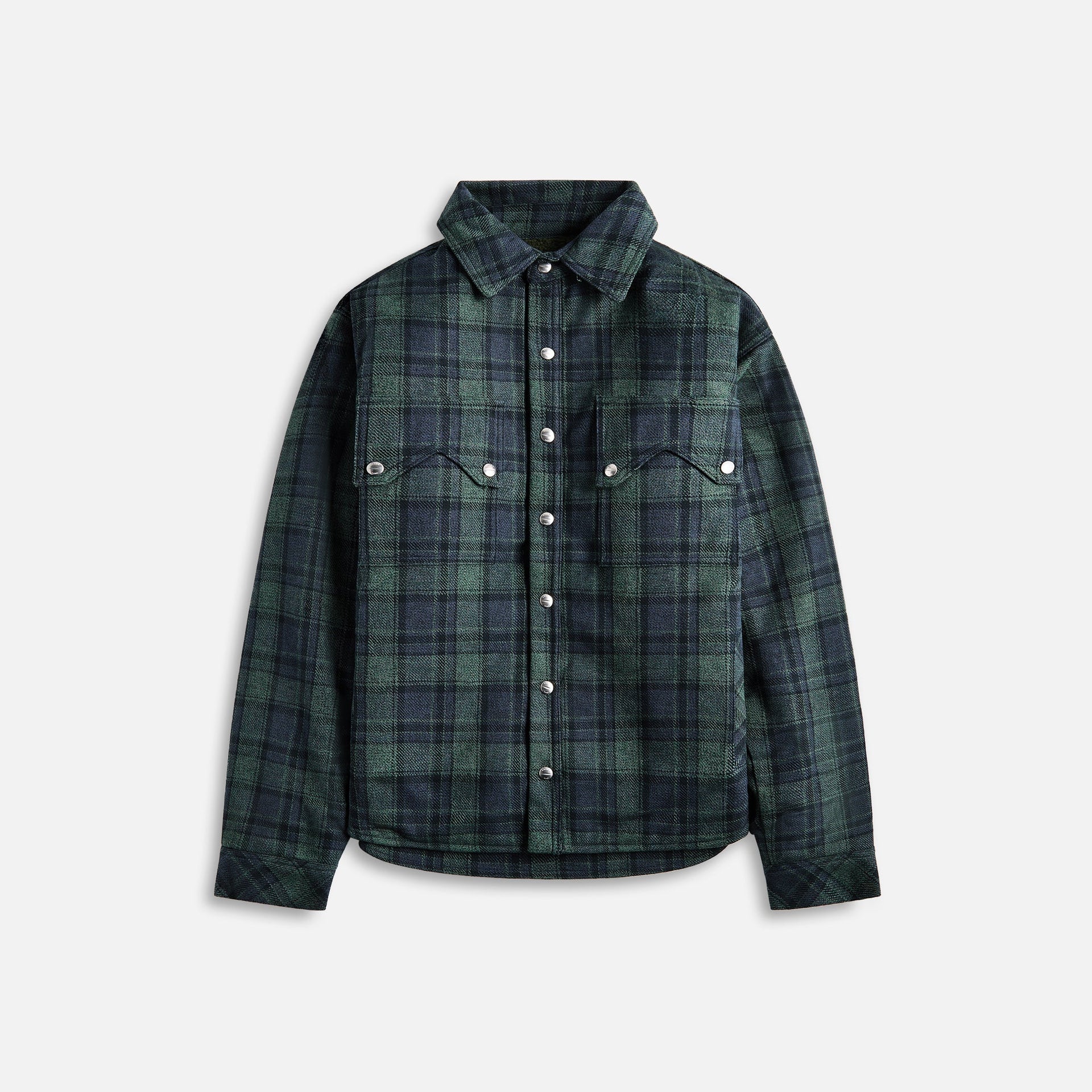 Rhude Flannel Sherpa Overshirt Green Navy – Kith Europe