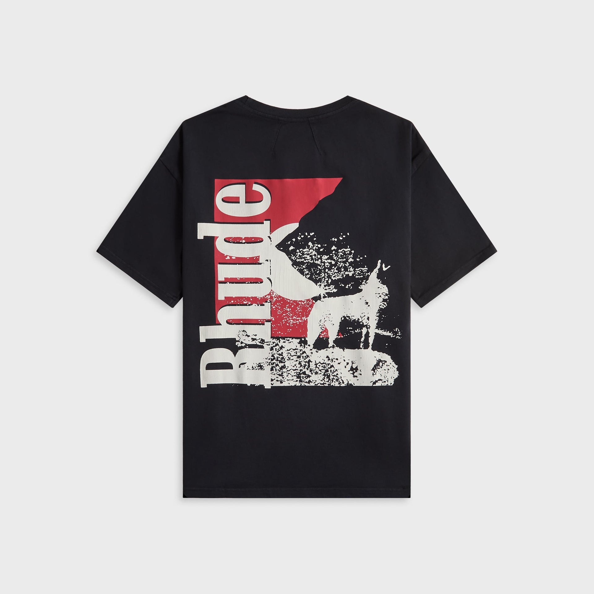 Rhude Moonlight Wolf Pocket Tee - Vintage Black / White / Red